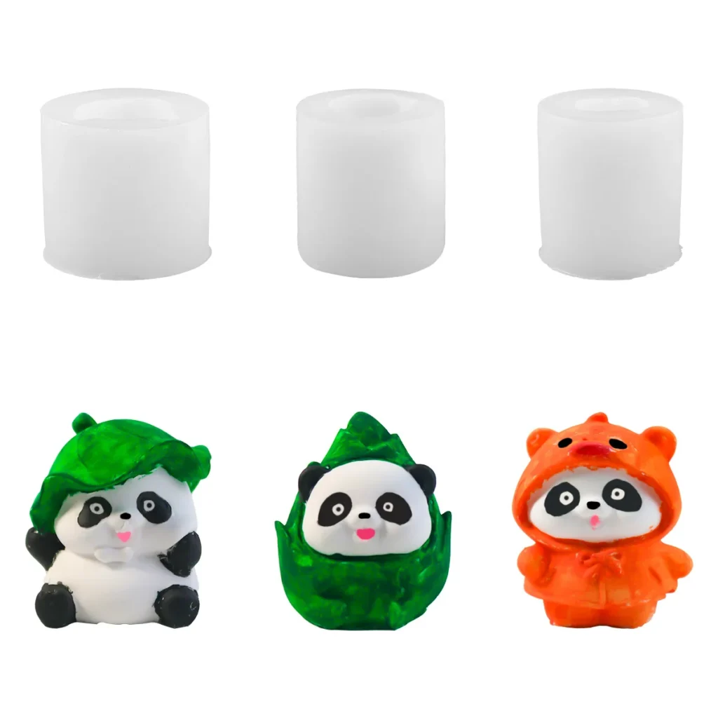 Create Unique Home Decor with Versatile 3D Silicone Panda Craft Molds