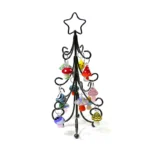 Elevate Your Holiday Decor with Charming Bronze Iron and Glass Ornaments