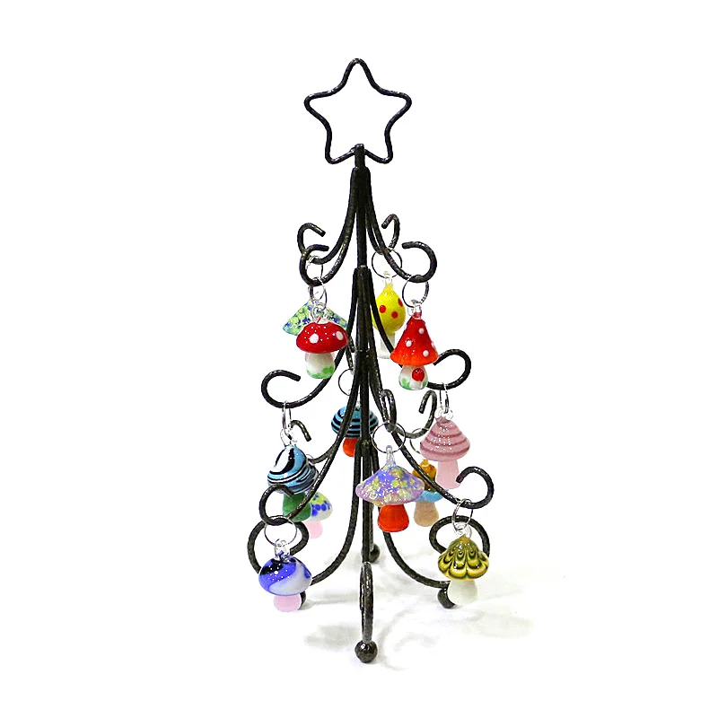 Elevate Your Holiday Decor with Charming Bronze Iron and Glass Ornaments