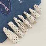 Stylish Polka Dot Hair Clips for Easy, Chic Bangs and Everyday Wear