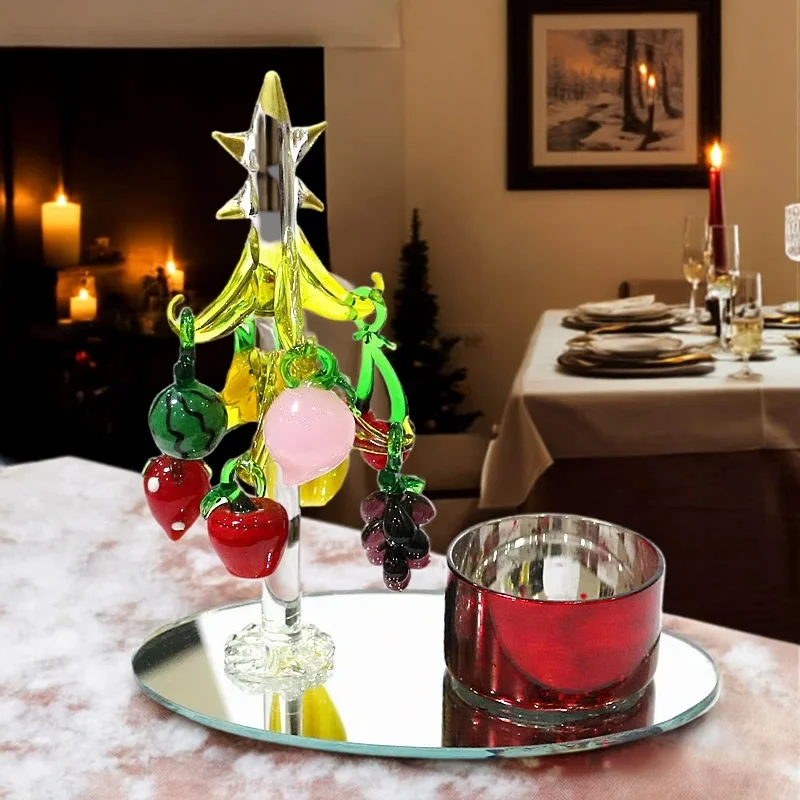 Discover Elegant Holiday Decor with Murano Glass Ornaments and Mini Fruit Accents