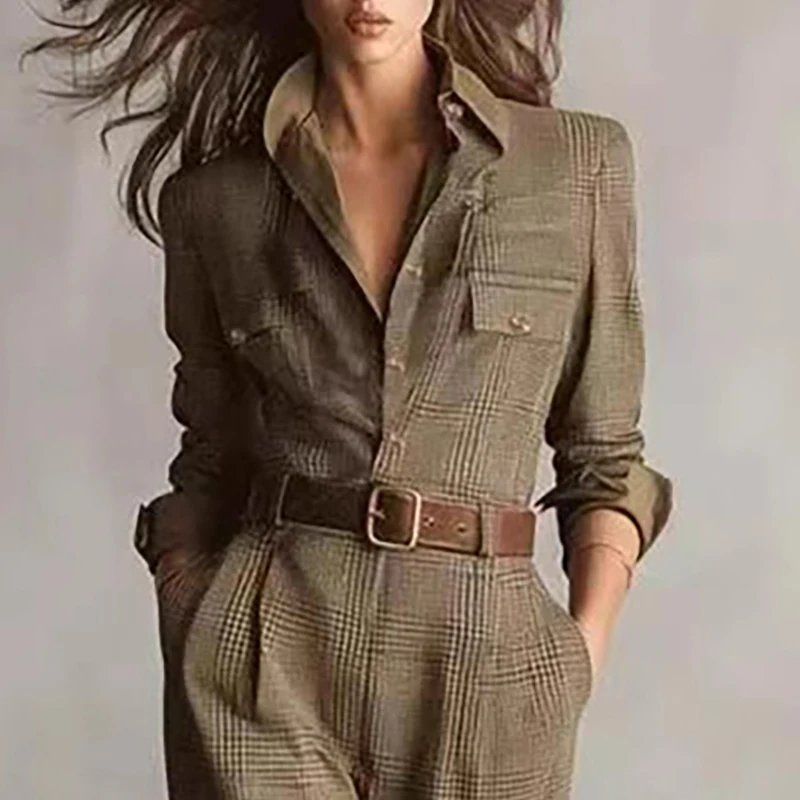 Chic Vintage Plaid Jumpsuit Review for Stylish and Comfortable Fall Wear