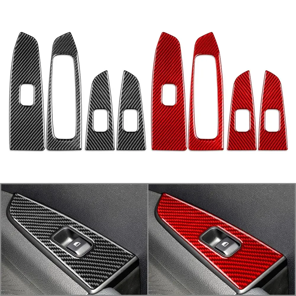 Enhance Your Kia Forte Interior with Durable Carbon Fiber Window Switch Cover