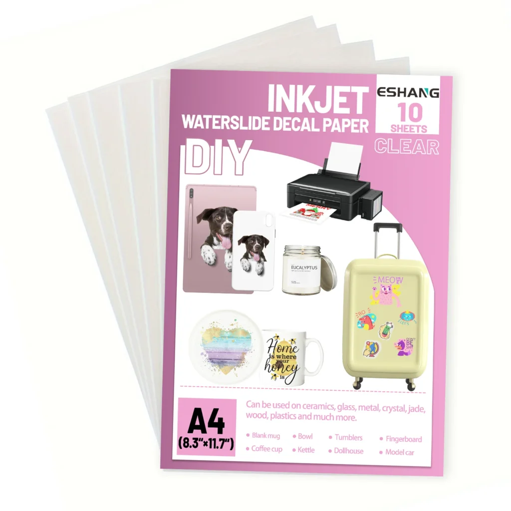 Top-Rated Clear Waterslide Decal Paper for Sharp, Durable Inkjet and Laser Prints